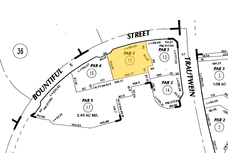 8715 Trautwein Rd, Riverside, CA for sale - Plat Map - Image 1 of 1