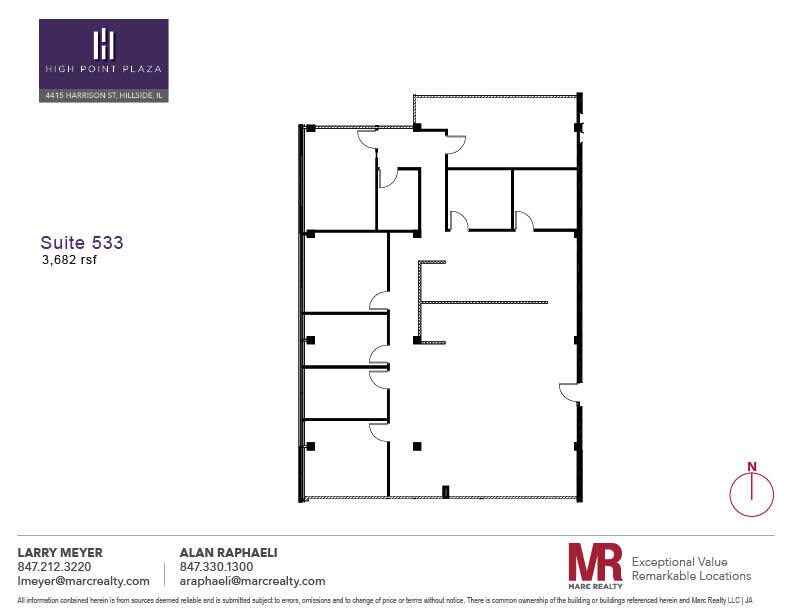 4415 W Harrison St, Hillside, IL for lease Floor Plan- Image 1 of 1