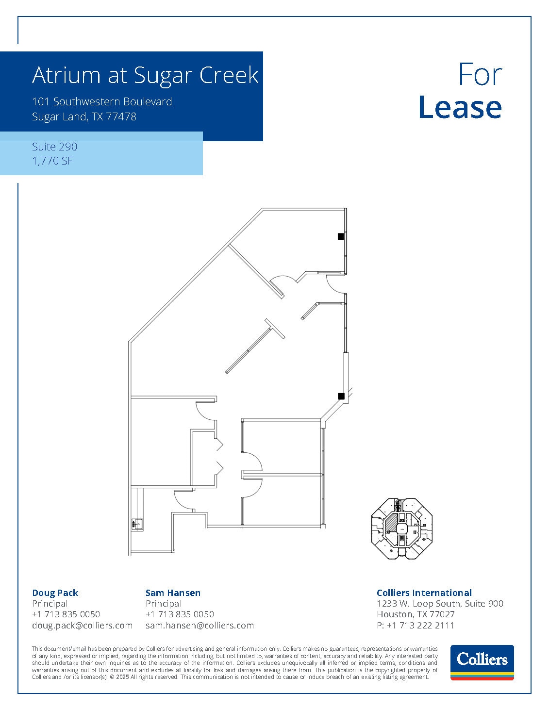 101 Southwestern Blvd, Sugar Land, TX for lease Floor Plan- Image 1 of 1