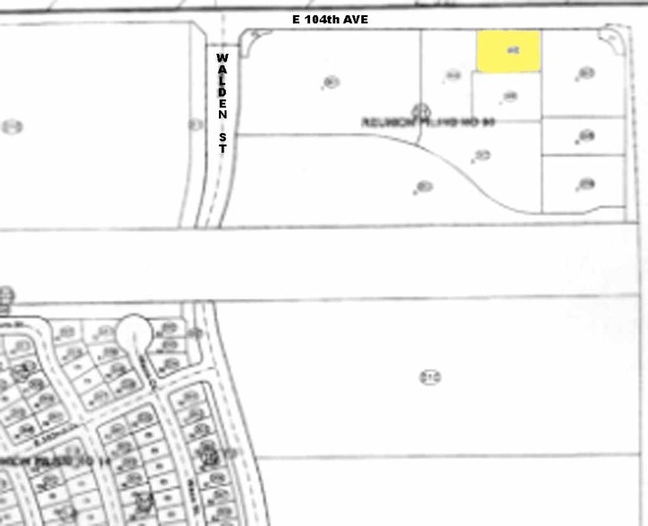 18364 E 104th Ave, Commerce City, CO for sale - Plat Map - Image 1 of 1