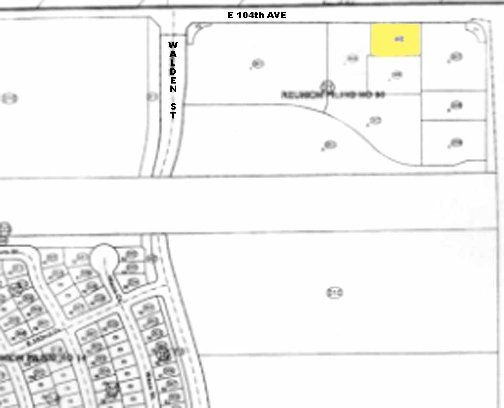 18364 E 104th Ave, Commerce City, CO for sale Plat Map- Image 1 of 1