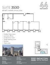 44 Montgomery St, San Francisco, CA for lease Floor Plan- Image 1 of 1