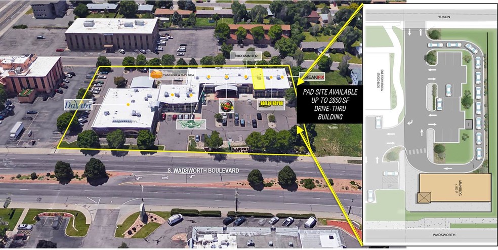 999 S Wadsworth Blvd, Denver, CO for lease - Aerial - Image 3 of 3