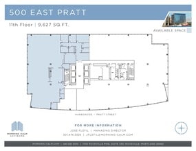 500 E Pratt St, Baltimore, MD for lease Floor Plan- Image 1 of 1