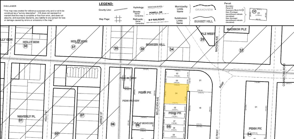 4707 Belleview Ave, Kansas City, MO for sale - Plat Map - Image 2 of 2