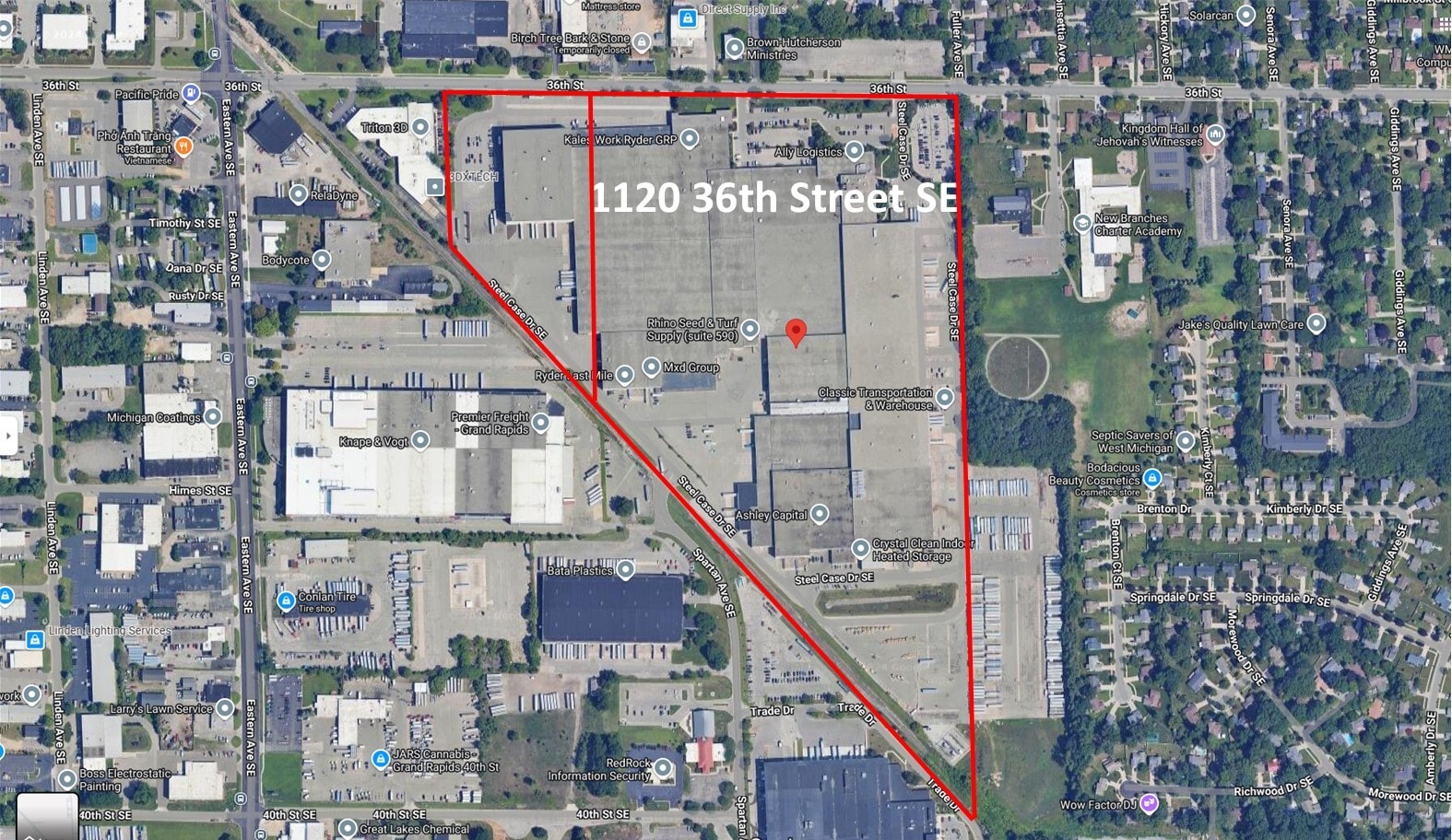 1120 36th St SE, Grand Rapids, MI for lease Aerial- Image 1 of 2