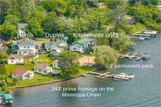 317 E Park Ave, Minocqua, WI - AERIAL map view - Image1