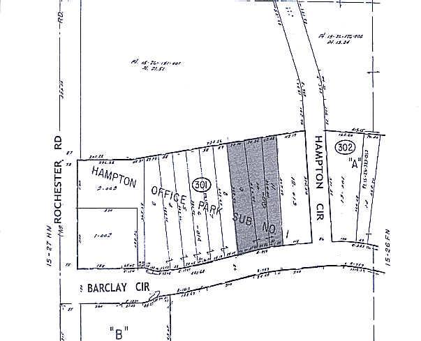 135 Barclay Cir, Rochester Hills, MI for lease - Plat Map - Image 2 of 2