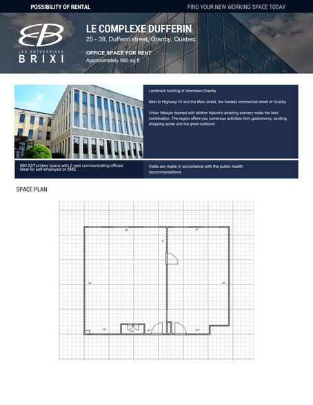 25-39 Rue Dufferin, Granby, QC for lease - Site Plan - Image 2 of 2