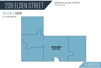 208 Elden St, Herndon, VA for lease Floor Plan- Image 1 of 1