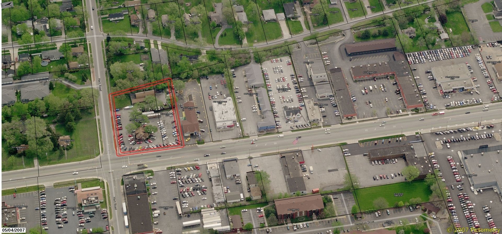 9407 Indianapolis Blvd, Highland, IN for lease Aerial- Image 1 of 5
