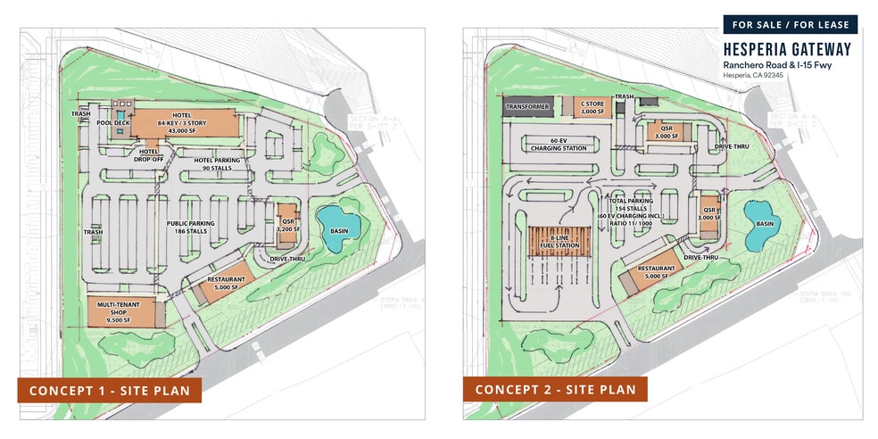 Ranchero Road & I-15 Fwy, Hesperia, CA for sale - Site Plan - Image 2 of 2