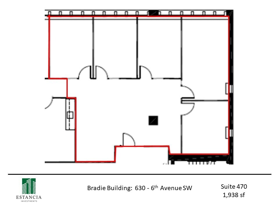 630 6th Ave SW, Calgary, AB for lease Floor Plan- Image 1 of 5