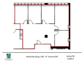630 6th Ave SW, Calgary, AB for lease Floor Plan- Image 1 of 5