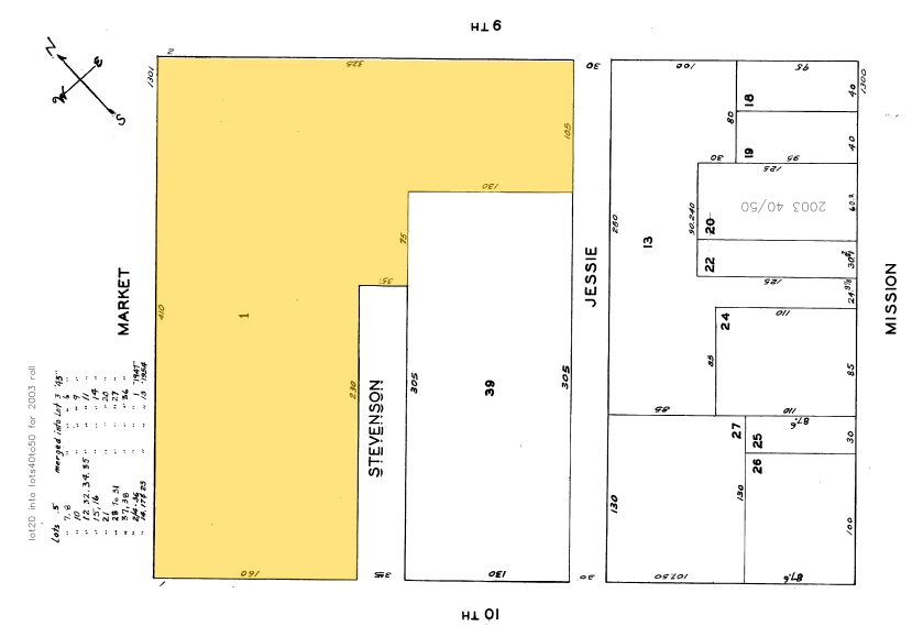 1301-1363 Market St, San Francisco, CA for lease - Plat Map - Image 2 of 13