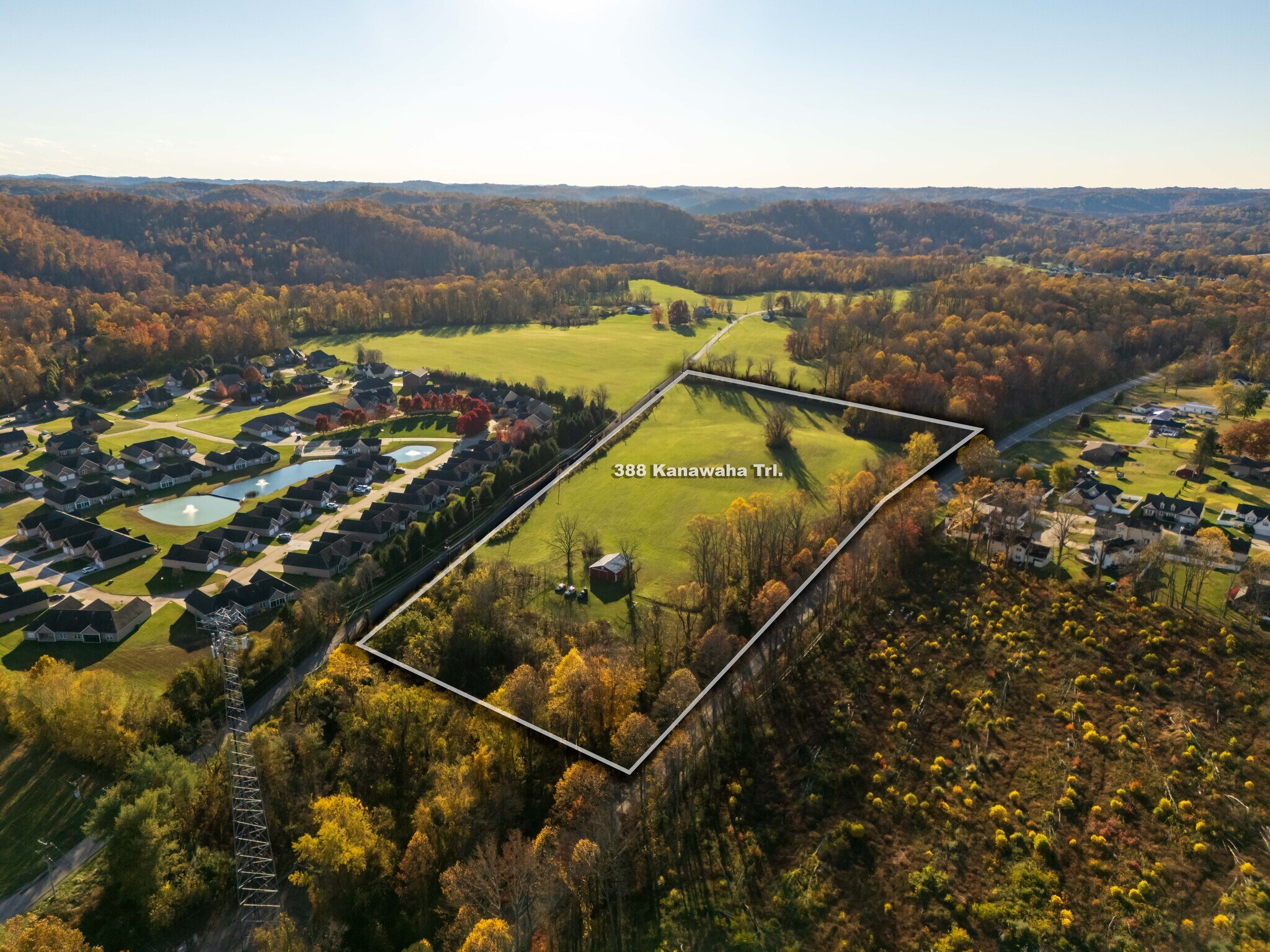 388 Kanawha Trl, Culloden, WV for sale Aerial- Image 1 of 14