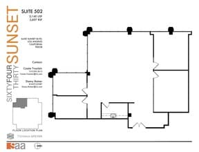 6430 W Sunset Blvd, Los Angeles, CA for lease Floor Plan- Image 1 of 1