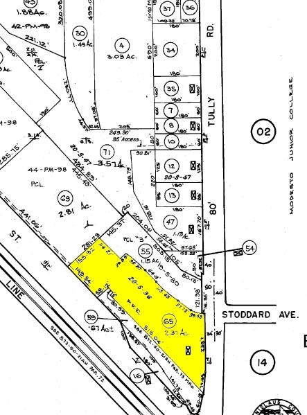 233 Tully Rd, Modesto, CA for sale Plat Map- Image 1 of 2