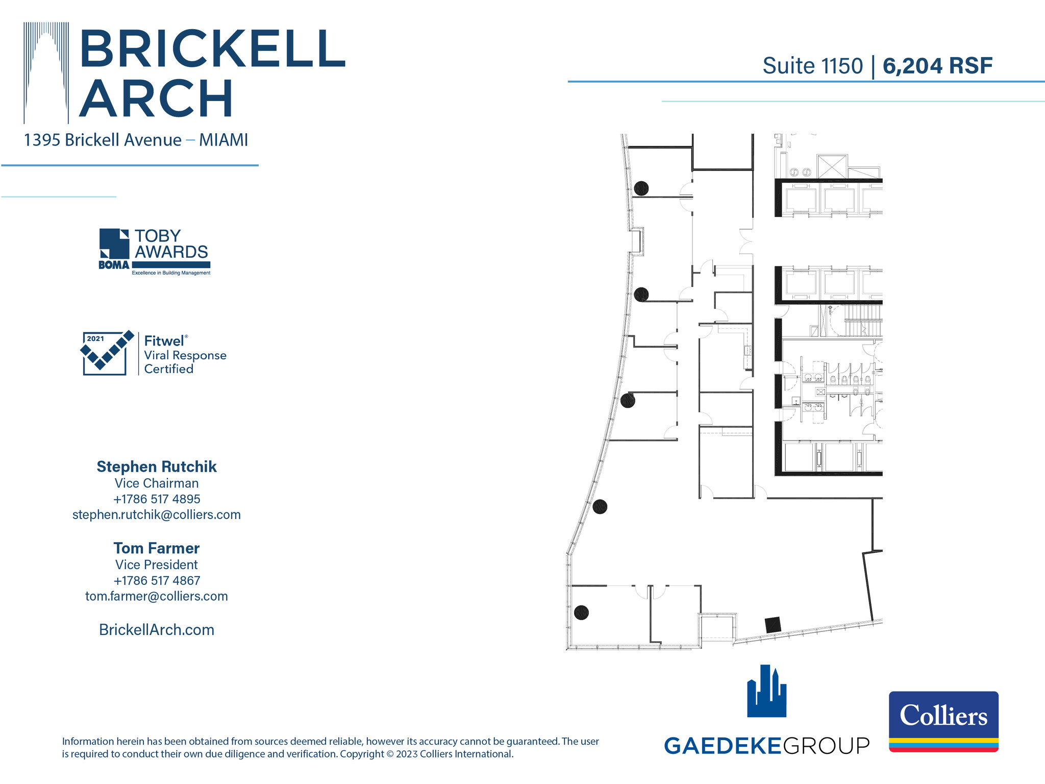 1395 Brickell Ave, Miami, FL for lease Floor Plan- Image 1 of 3