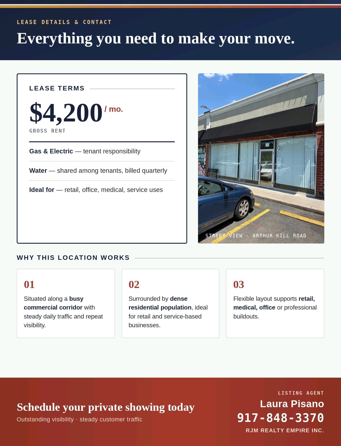 1281 Arthur Kill Rd, Staten Island, NY for lease Interior Photo- Image 1 of 2