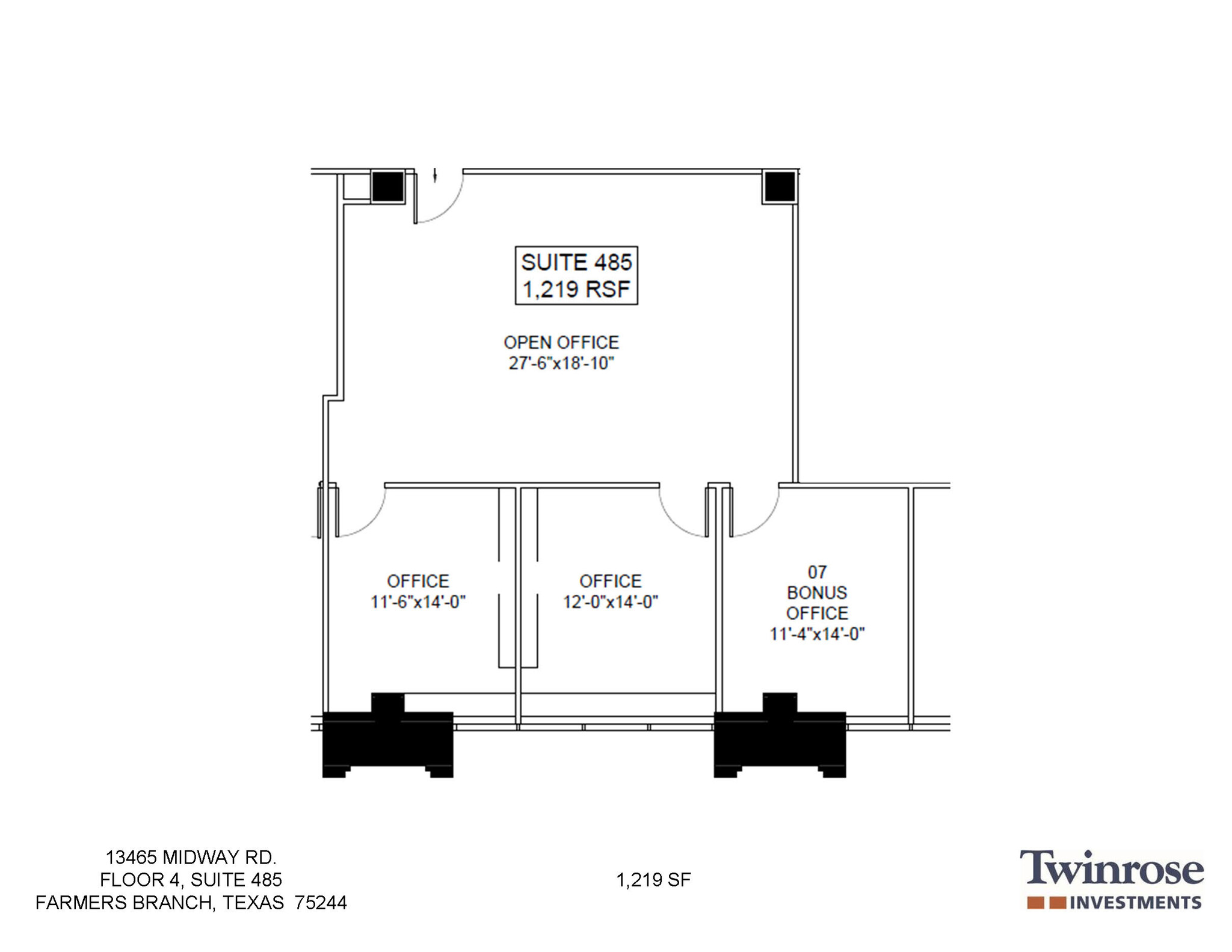 13465 Midway Rd, Farmers Branch, TX for lease Floor Plan- Image 1 of 1