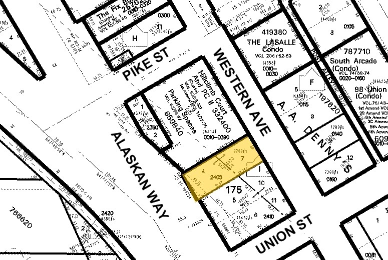 1415 Western Ave, Seattle, WA for sale - Plat Map - Image 1 of 1