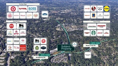 655 Reedy Creek Rd, Cary, NC - AERIAL map view