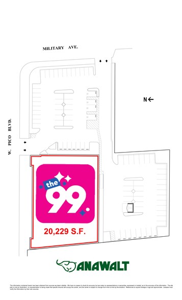 11040 W Pico Blvd, Los Angeles, CA for lease - Site Plan - Image 3 of 10