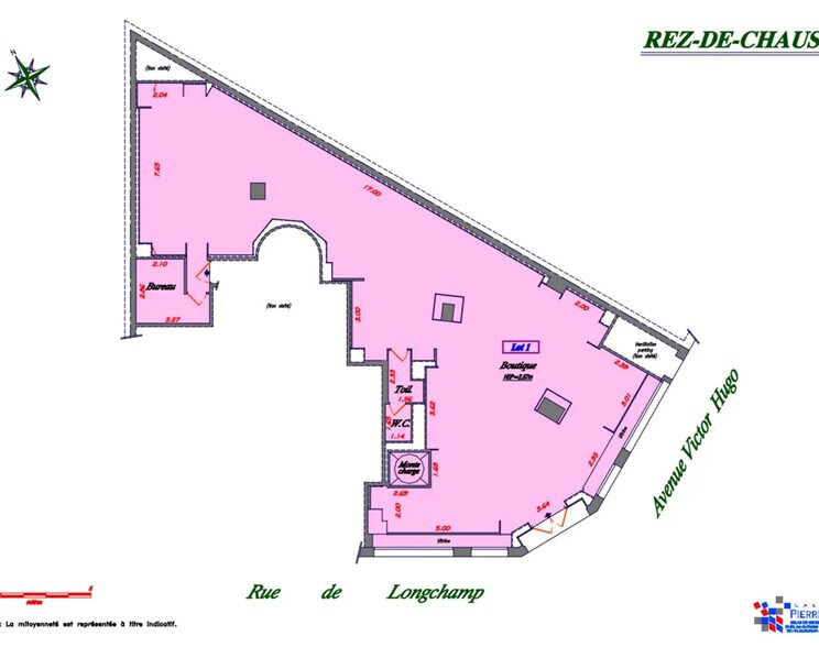 Retail in Paris for lease - Floor Plan - Image 2 of 3