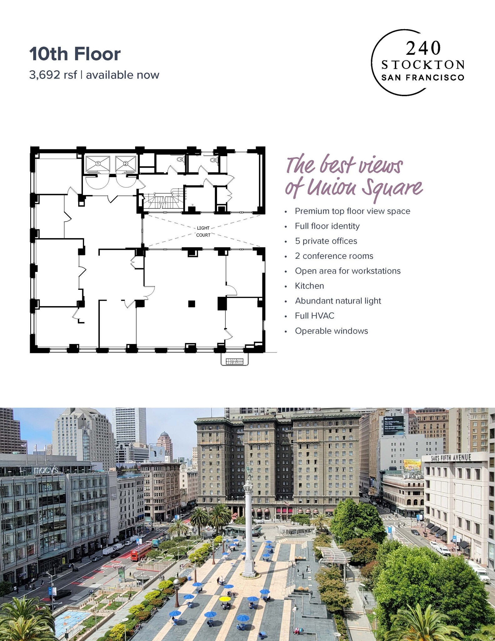 240 Stockton St, San Francisco, CA for lease Floor Plan- Image 1 of 1