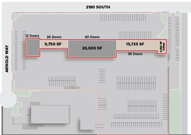 2245 S Arnold Way, Salt Lake City, UT for lease Floor Plan- Image 1 of 1