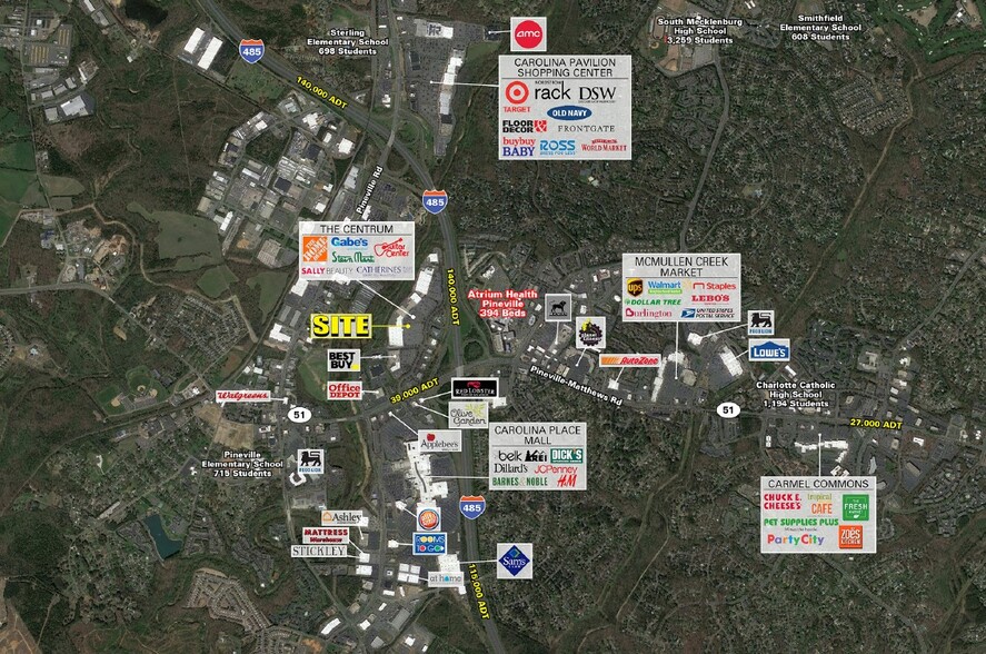 10400-10420 Centrum Pky, Pineville, NC for lease - Aerial - Image 2 of 4