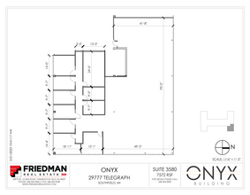 29777 Telegraph Rd, Southfield, MI for lease Floor Plan- Image 1 of 2