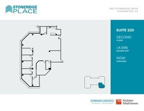 7901 Stoneridge Dr, Pleasanton, CA for lease Floor Plan- Image 1 of 1