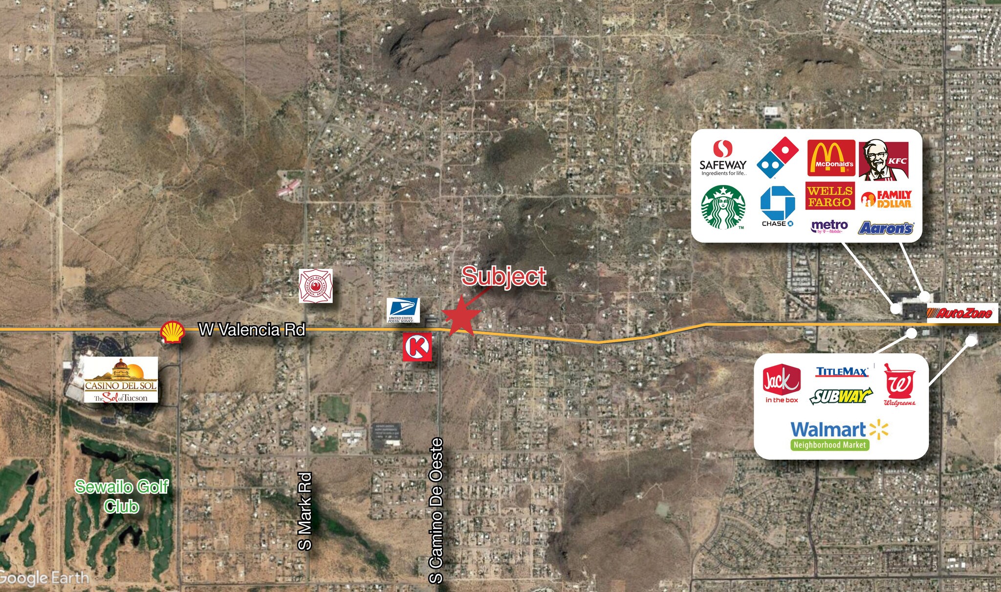 4560 W Valencia Rd, Tucson, AZ 85746 Two Building Pads Next To A