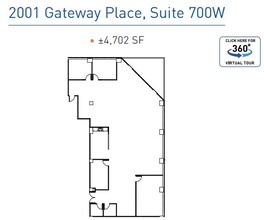 2001 Gateway Pl, San Jose, CA for lease Floor Plan- Image 1 of 1