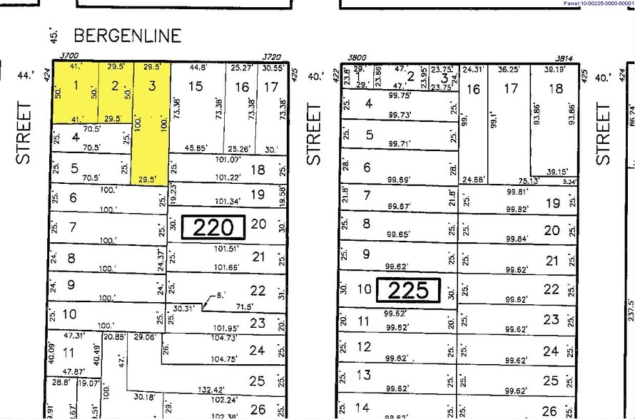 3800-3806 Bergenline Ave, Union City, NJ for lease - Plat Map - Image 2 of 8