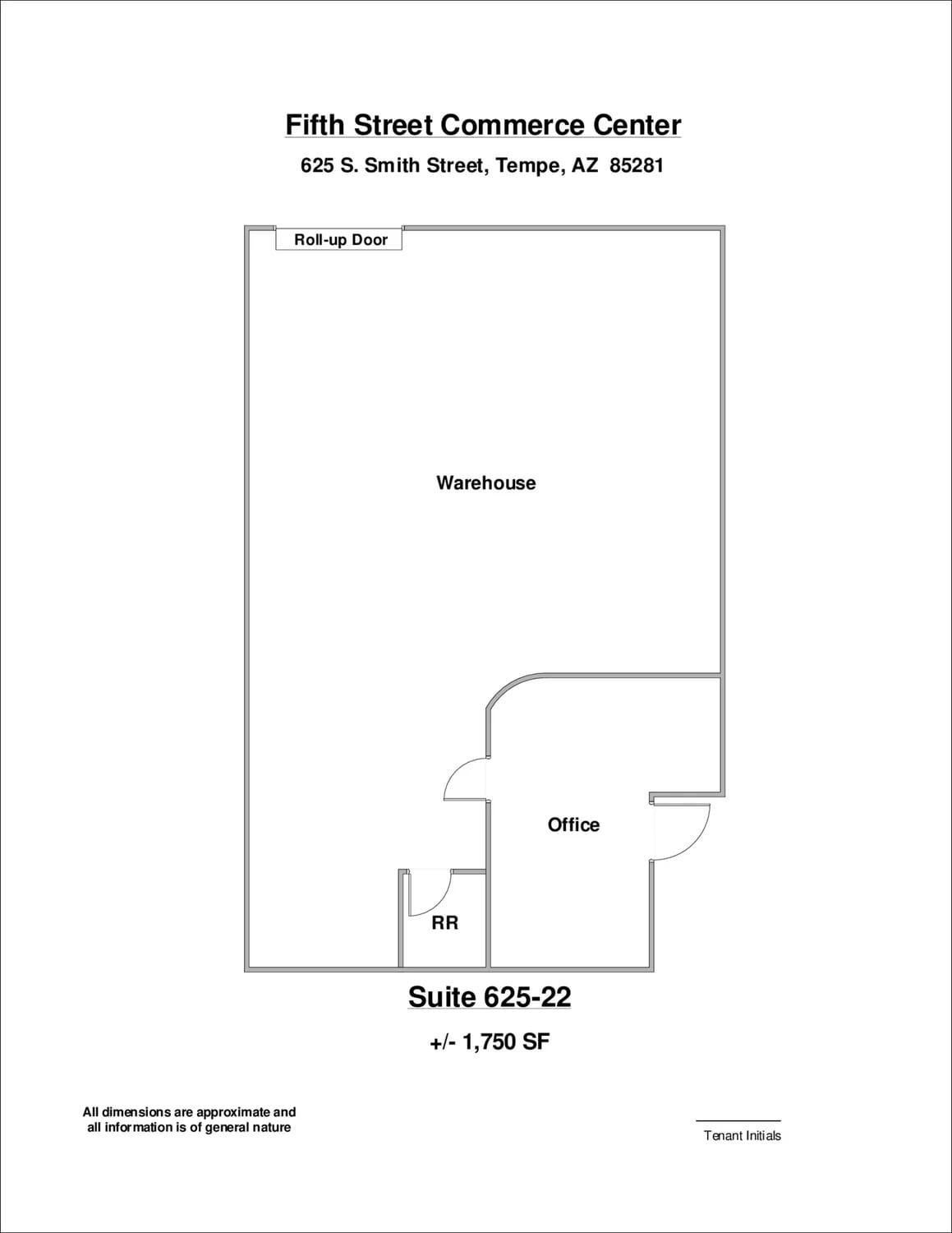 2009 E 5th St, Tempe, AZ for lease Floor Plan- Image 1 of 1