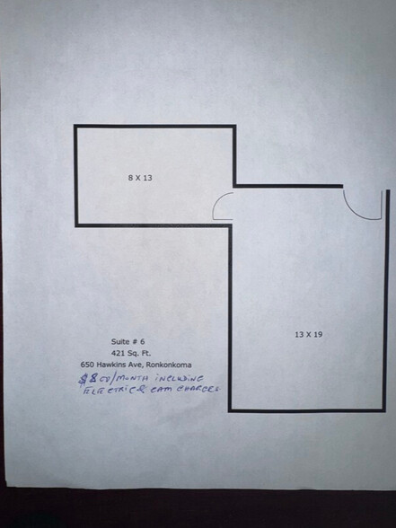 650 Hawkins Ave, Ronkonkoma, NY for lease - Floor Plan - Image 2 of 4