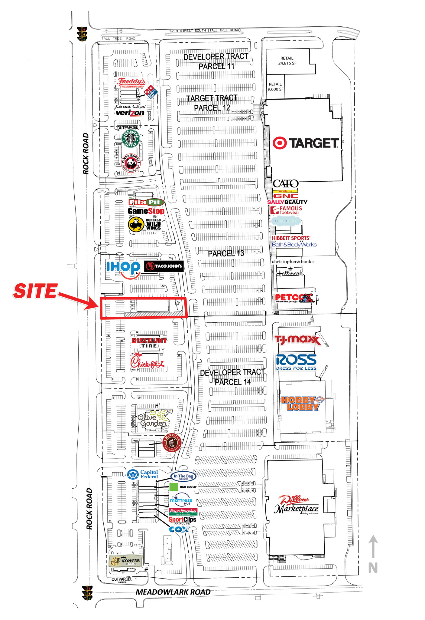 1906 N Rock Rd, Derby, KS for sale Site Plan- Image 1 of 1