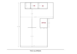 1413-1419 The Alameda, San Jose, CA for lease Floor Plan- Image 1 of 1