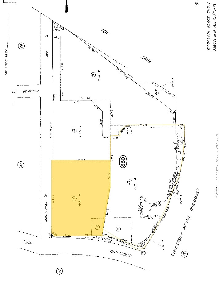 1900 University Ave, East Palo Alto, CA for sale Plat Map- Image 1 of 1