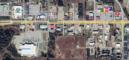 2710 W Central Ave, El Dorado, KS - AERIAL  map view