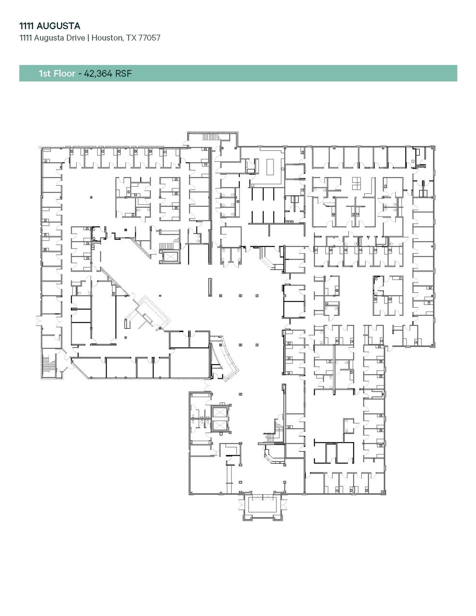 1111 Augusta Dr, Houston, TX for lease Floor Plan- Image 1 of 1