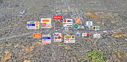 21926-21928 Ventura Blvd, Woodland Hills, CA - aerial  map view - Image1