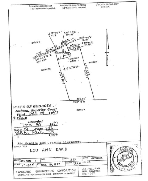 Joe Bolton Rd, Commerce, GA for sale - Plat Map - Image 3 of 3