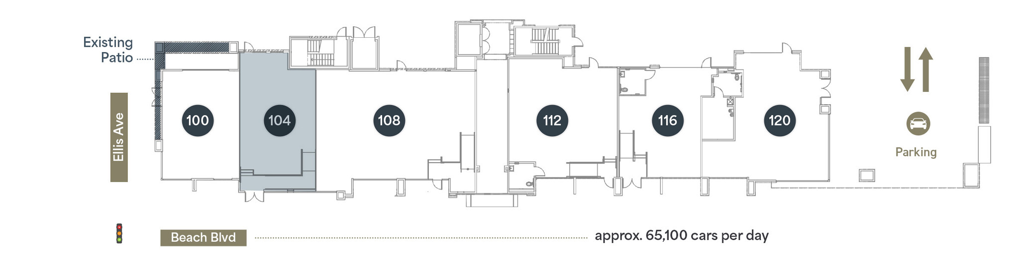 18502 Beach Blvd, Huntington Beach, CA for lease Floor Plan- Image 1 of 1