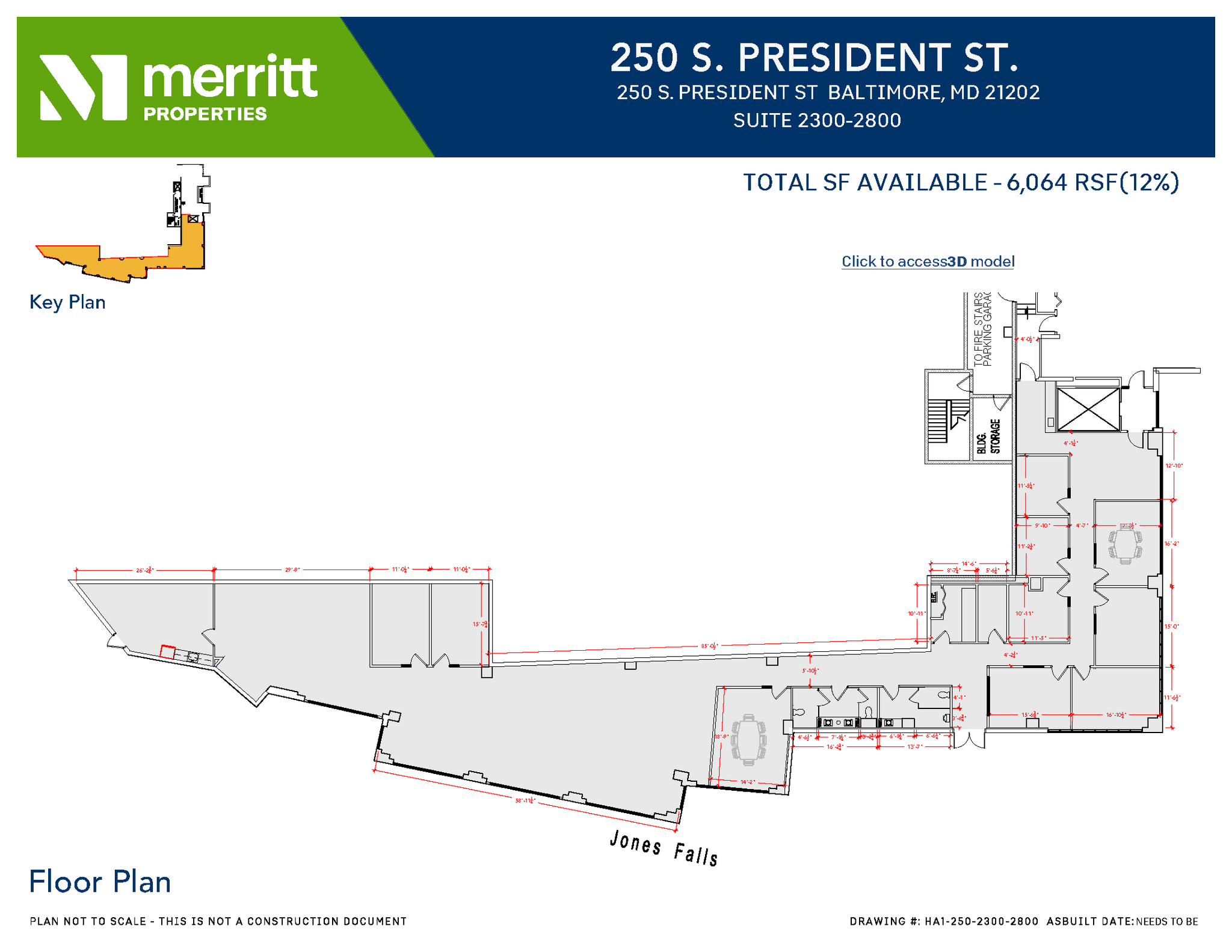 729 E Pratt St, Baltimore, MD for lease Floor Plan- Image 1 of 1