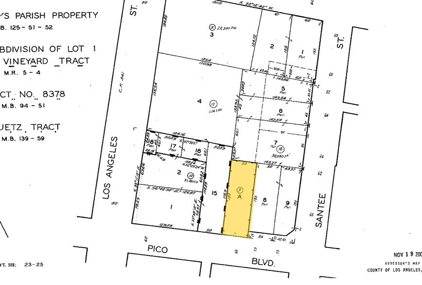 221-227 E Pico Blvd, Los Angeles, CA for sale - Plat Map - Image 1 of 1