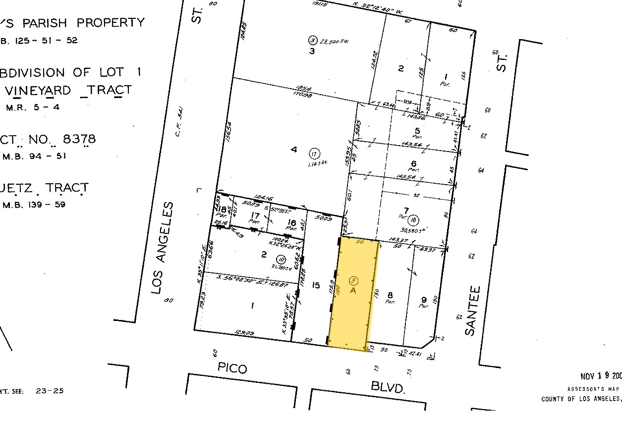 221-227 E Pico Blvd, Los Angeles, CA for sale Plat Map- Image 1 of 1